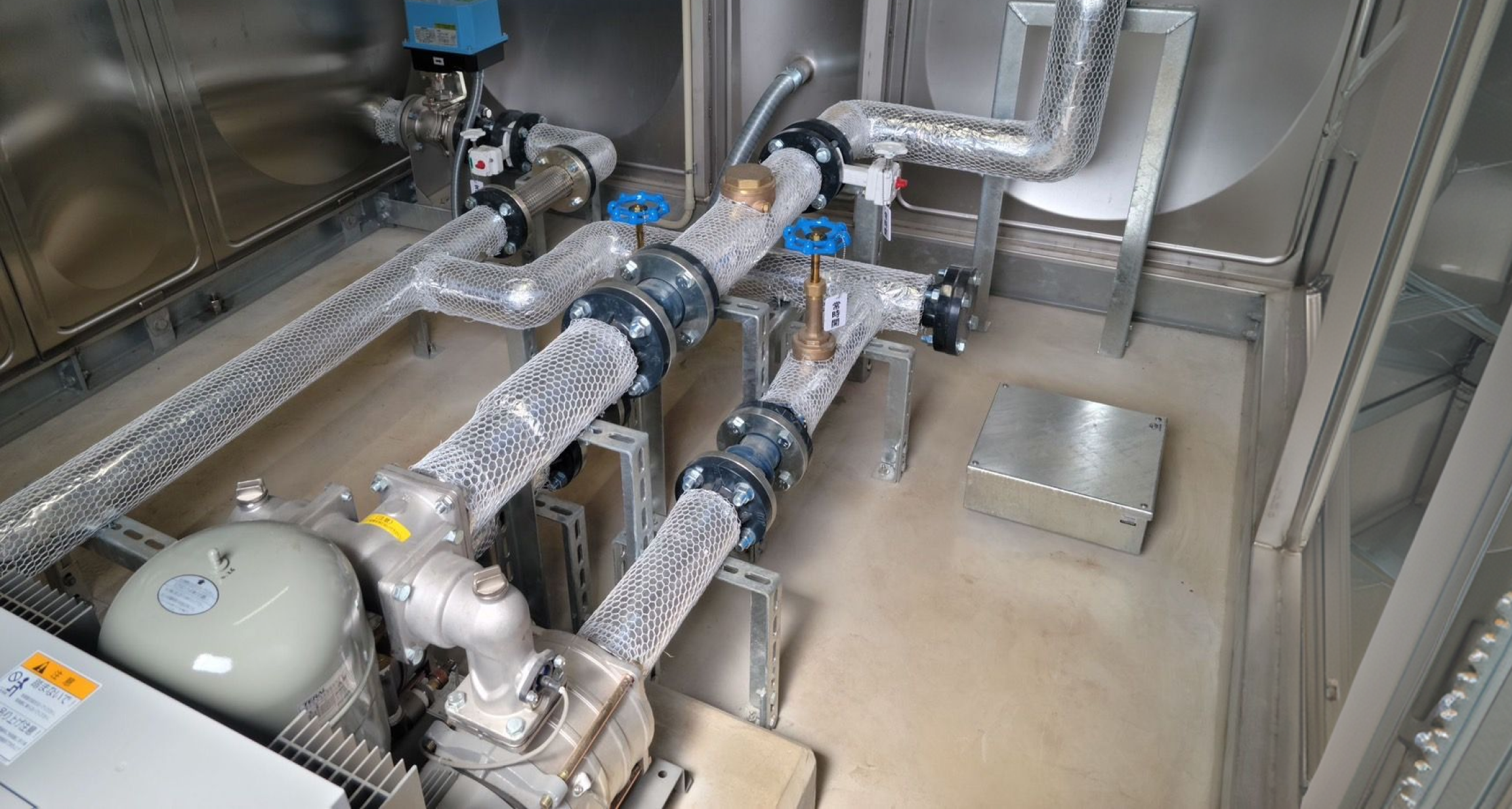 福山設備の施工現場